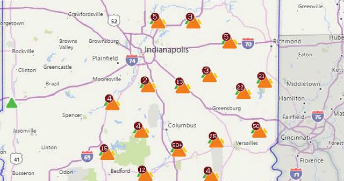 Duke Energy Power Outage Map Indiana