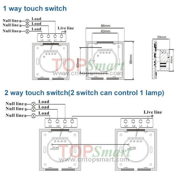 1 Gang 2 Way Switch Wiring Diagram