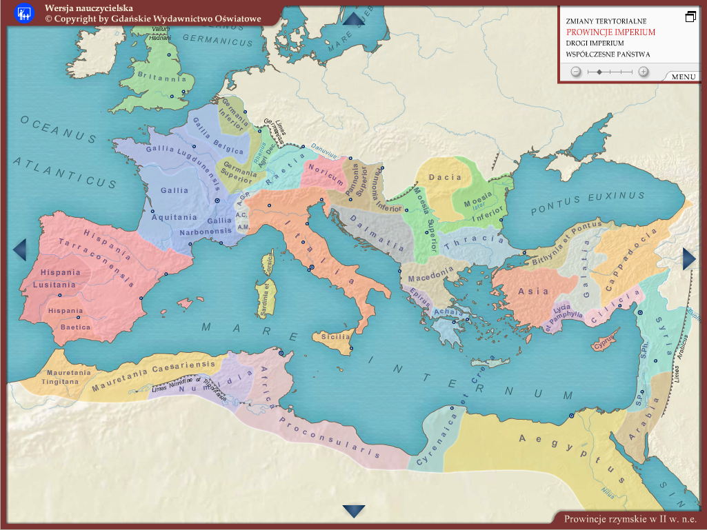 Terytorium Podbite Przez Rzymian I Przyłączone Do Ich Państwa Imperium Rzymskie Mapa | Mapa