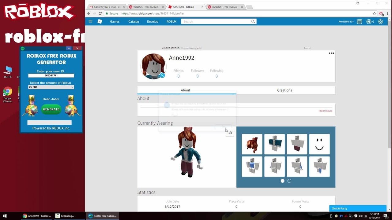 Генератор бесплатных роблоксов