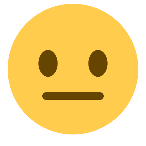 Straight Face Emoji Png Emoji Emotion Face Smile Straight Icon