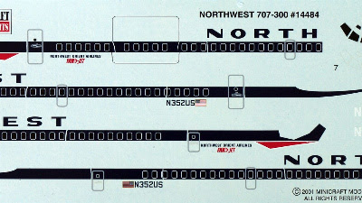 AIRLINERCAFE COM Minicraft Northwest Boeing 707 300 AIRLINERCAFE COM Minicraft Northwest Boeing 707 300