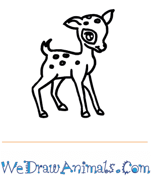 Pencil Drawing Easy Cute Baby Deer Drawing - Katrines Student Blogg