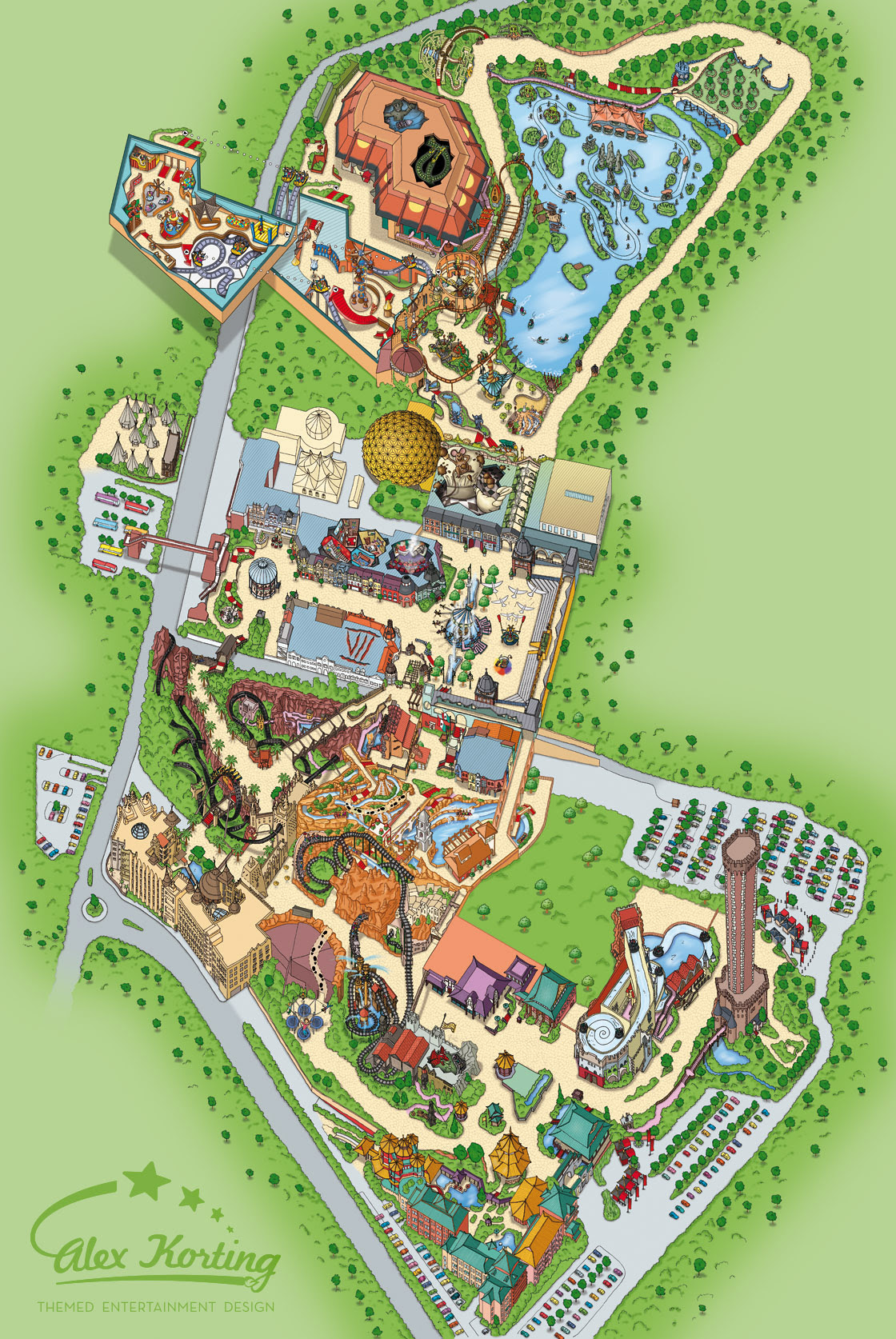 Phantasialand Karte Karte