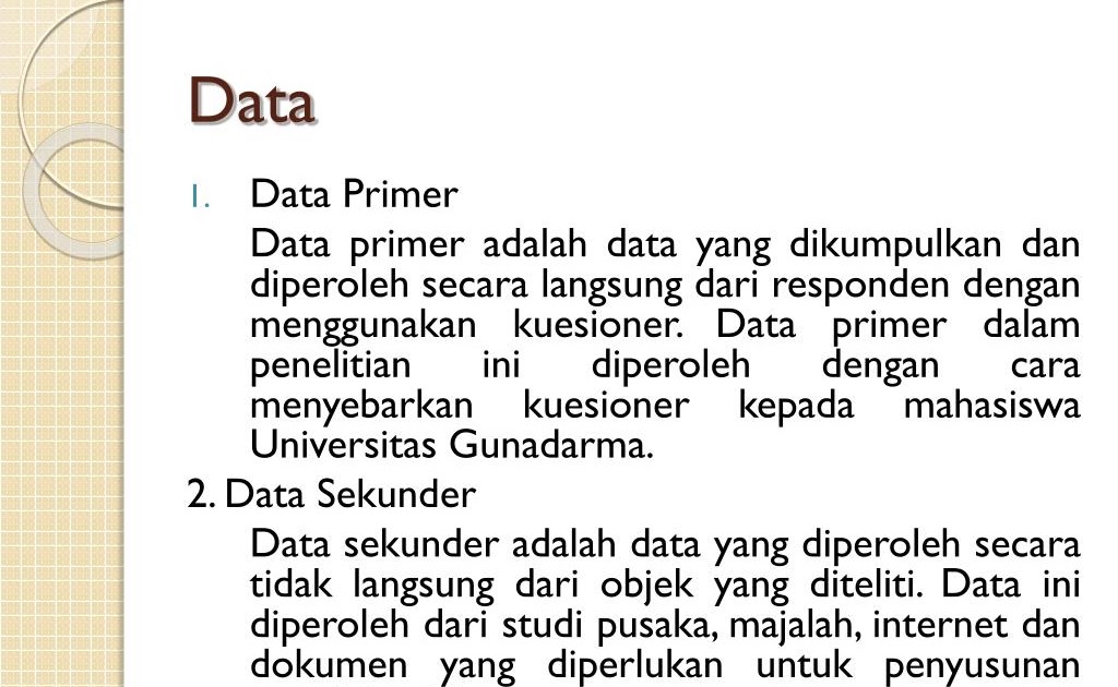 Data Primer Dan Data Sekunder Menurut Sugiyono  Sumber Berbagi Data