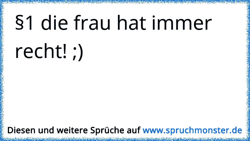 Frau Hat Recht