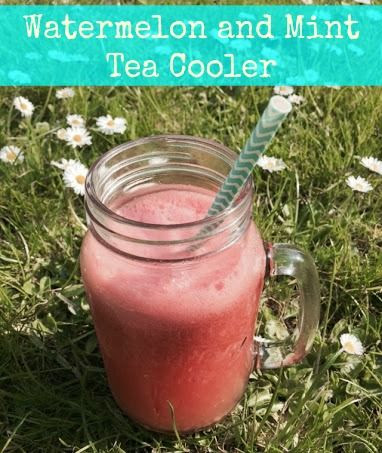 watermelon and mint tea cooler