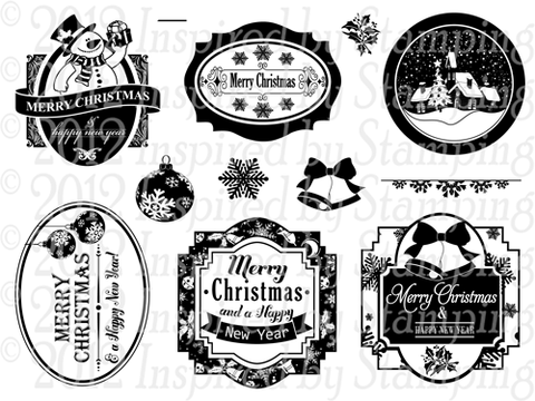 Inspired by Stamping December 25th Labels Stamp Set