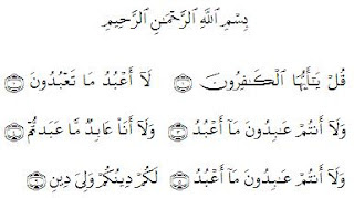 Surat Al Kafirun Ayat 1 6 Beserta Kandungannya