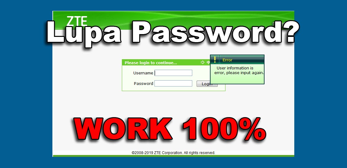 Password Admin Zxhn F609 / Super Admin Zte Zxhn F609 ...