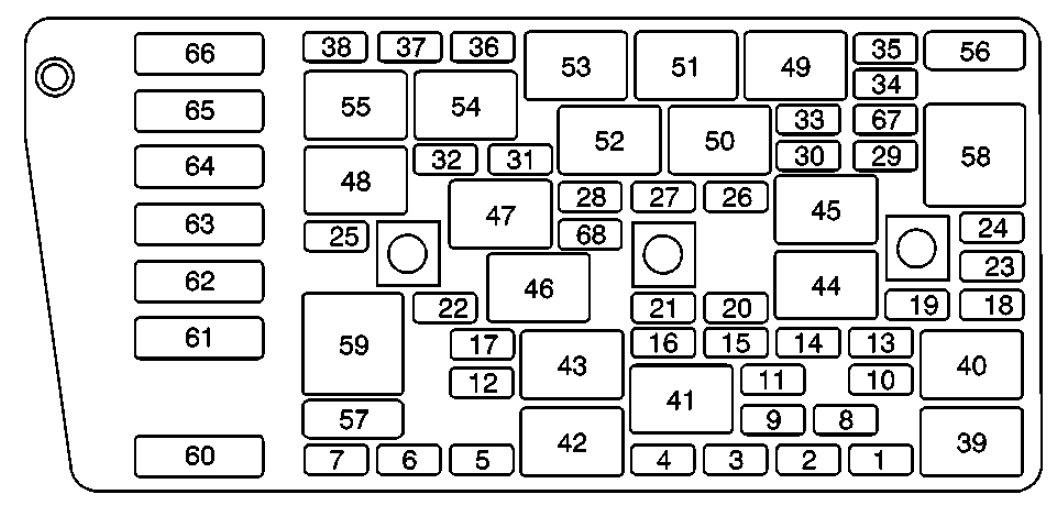 05 Cadillac Deville Fuse Box