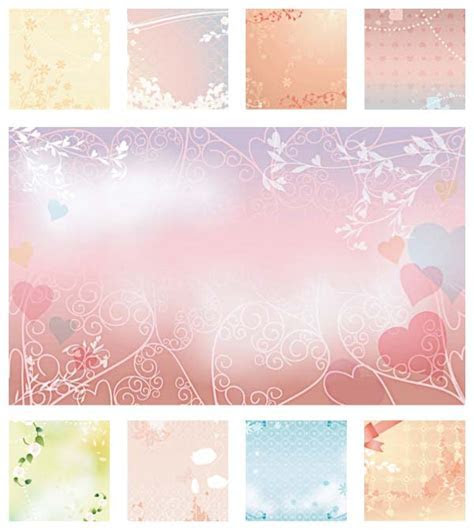 Wedding background template set Free download Wedding background template set Free download