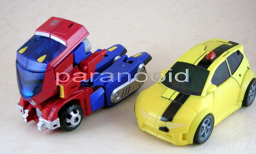 Bumblebee y Optimus Prime Animated modo alterno