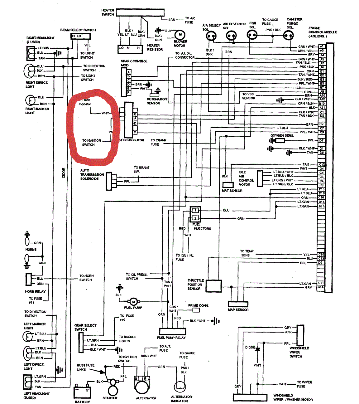 93 Tempo Wiring Diagram - Fuse & Wiring Diagram