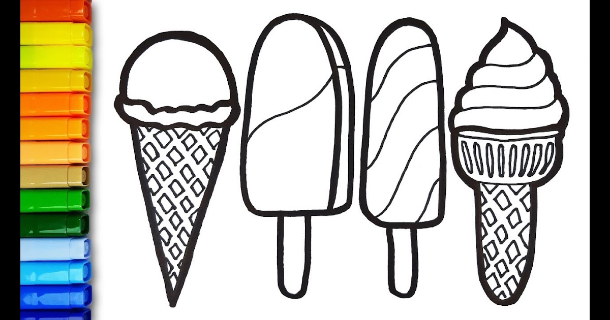 Coloring Sheets For Kids Ice Cream : Ice Cream Coloring Pages