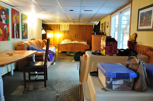August 1 -finally moved into the basement today -1