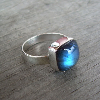 recycled silver labradorite