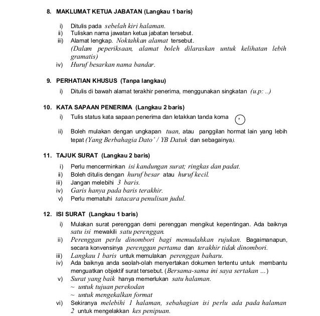 Contoh Surat Rasmi Gugur Subjek Spm - Surat Rasmi E