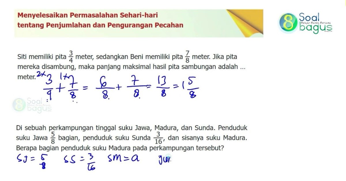 Soal Matematika Sd Kelas 4 Tentang Bilangan Bulat - Dunia Sosial