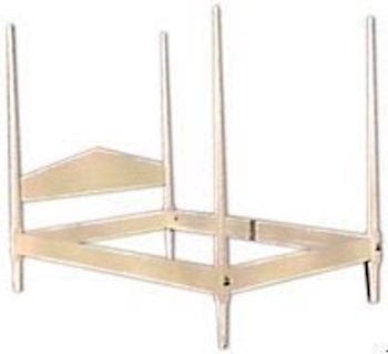 Pencil Post Bed Vintage Woodworking Plan - fee plans from WoodworkersWorkshop® Online Store - pence post beds, bedroom furniture,New Yankee Workshop,full sized patterns,vintage woodworking plans,old projects,recycled,woodworkers projects,blueprints,drawings,blueprints,how-to-build