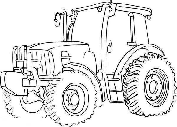 Easy John Deere Tractor Coloring Pages - Coloring Pages Ideas