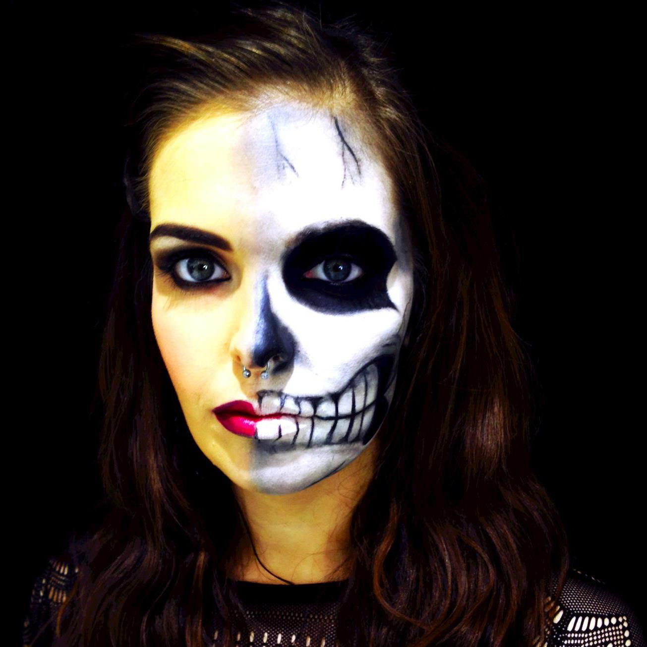 Scary but easy halloween makeup