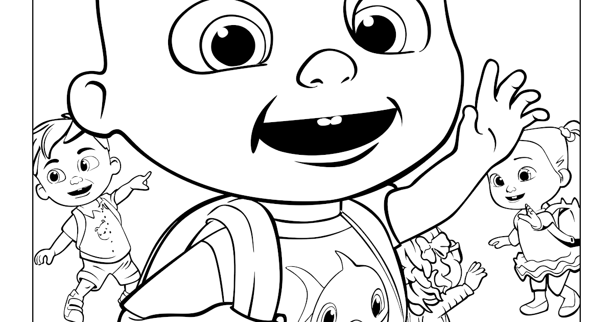 Cocomelon Coloring Pages Birthday Puppy Birthday Coloring Pages