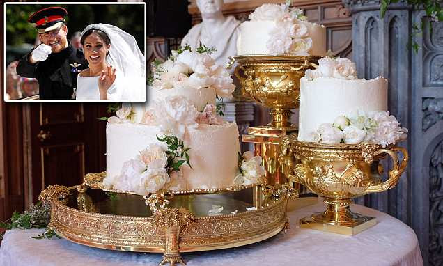 O bolo de casamento do prÃncipe Harry e Meghan Markle revelado