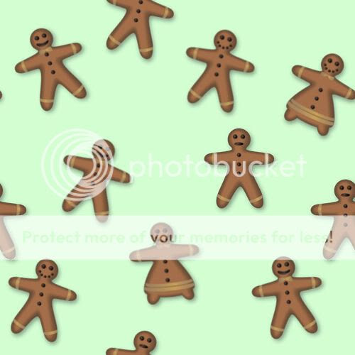 Christmas gingerbread repeating tile blog background graphic