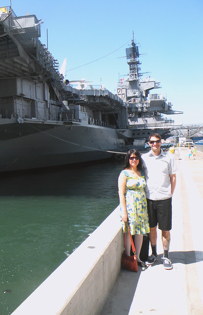 Infront of the Midway Battleship Museum