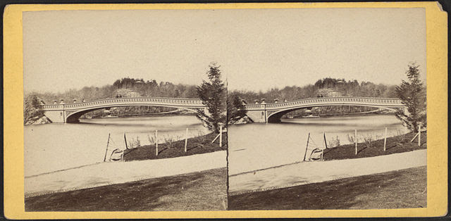 View of the Bow Bridge, Central Park, by Chase, W. M. (William M.), ca. 1818-1901