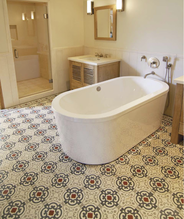 Mix and match patterned tiles for a unique décor