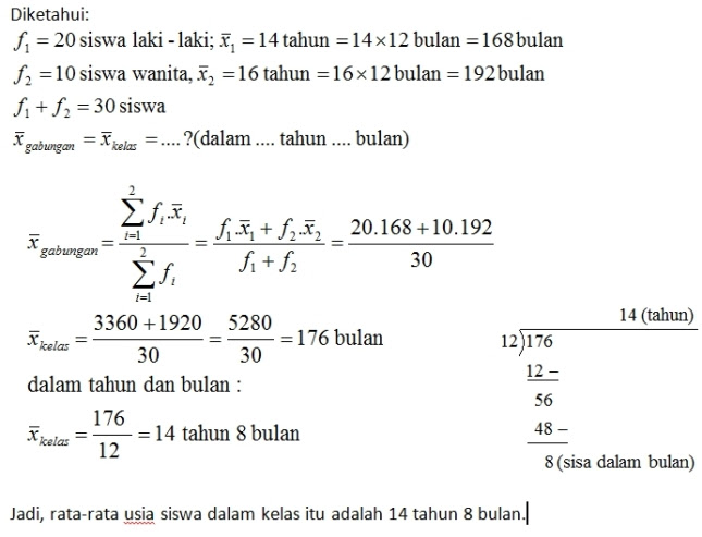 Soal Rataan Gabungan