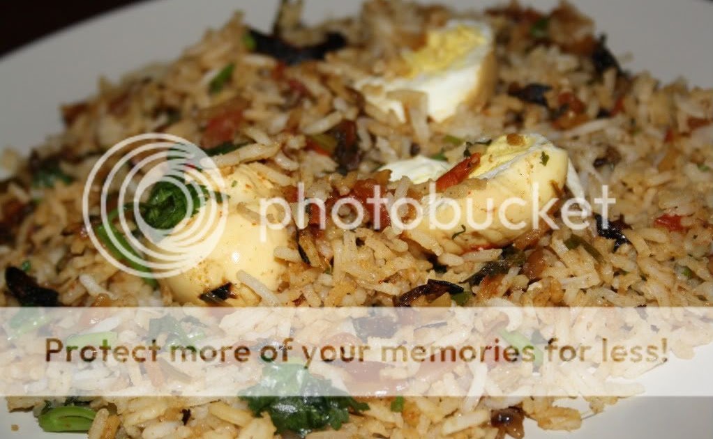 Egg Biryani (Anda Biryani - Flavored rice with eggs)