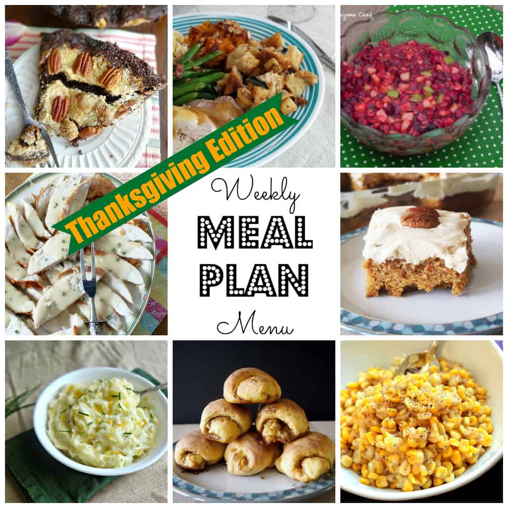 Weekly Meal Plan #38 Thanksgiving-square