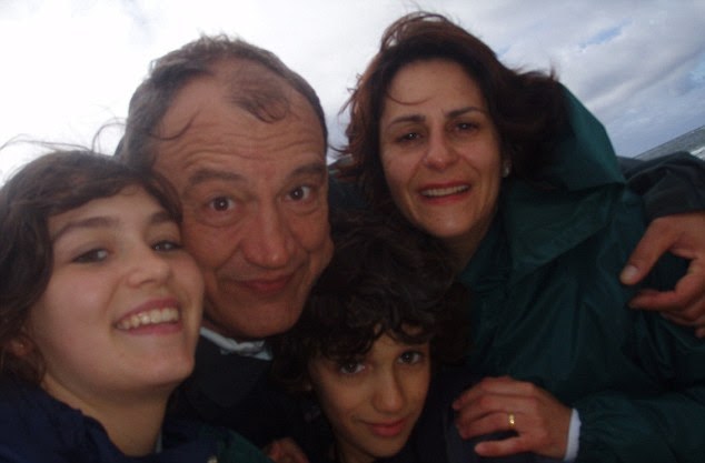 The Crouch family on holiday in Scotland in 2006