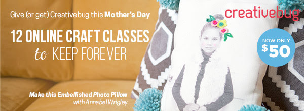 Give or Get Creativebug this Mothers Day