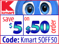 Save $5 off orders $50 or more on Kmart.com w/ code KMART5OFF50 thru 12/31/2012