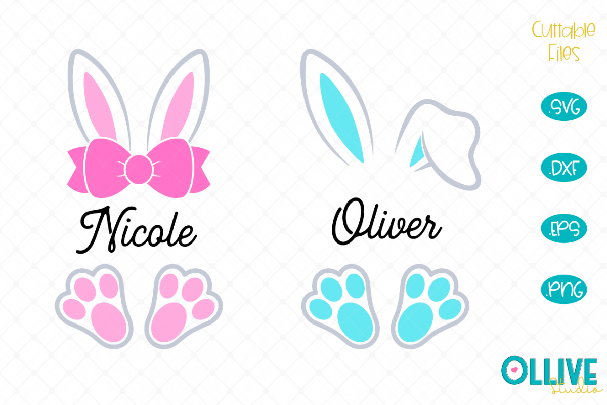 Bunny Svg With Name - 166+ SVG File for Silhouette