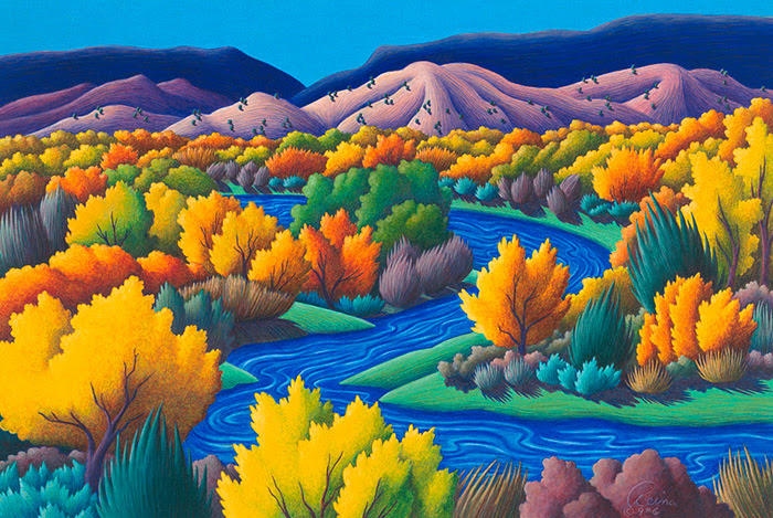 Realistic Landscape Colour Pencil Drawing - josefinromskaugdrommen