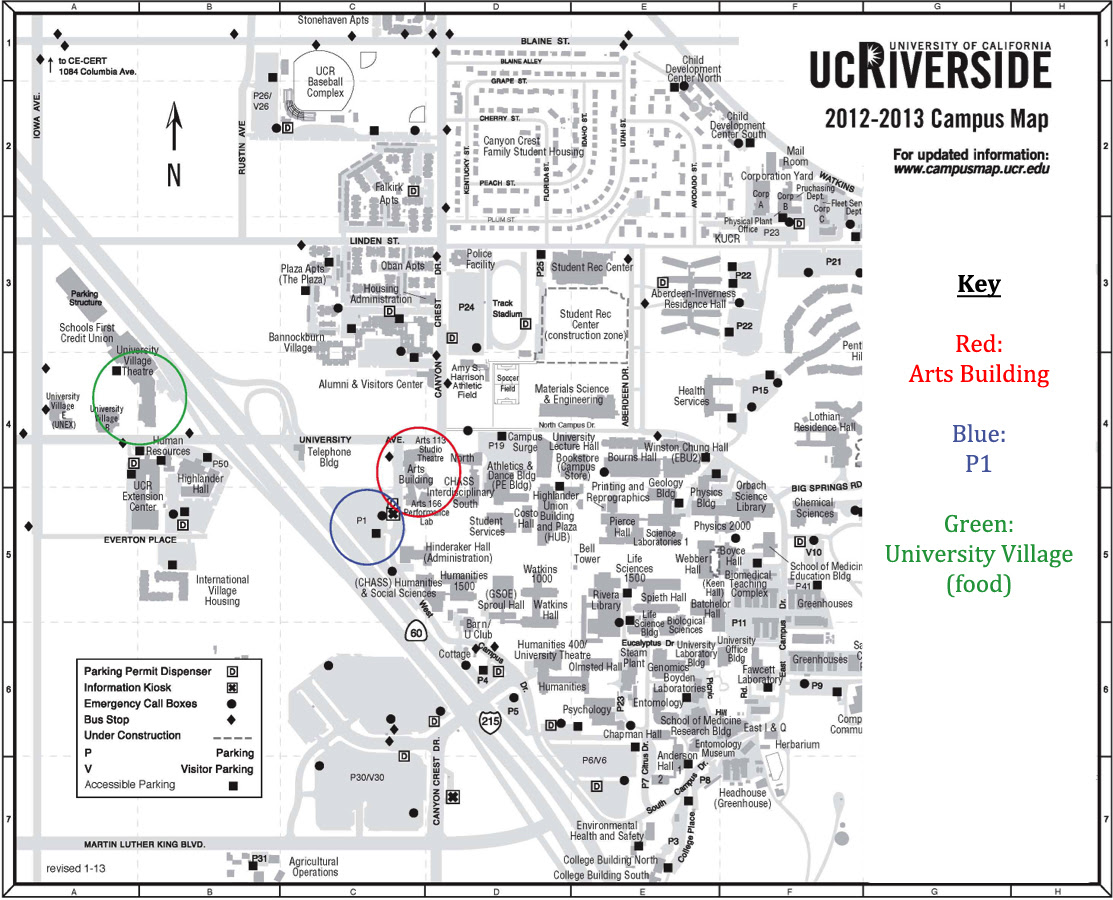 Ucr Campus Map - CYNDIIMENNA