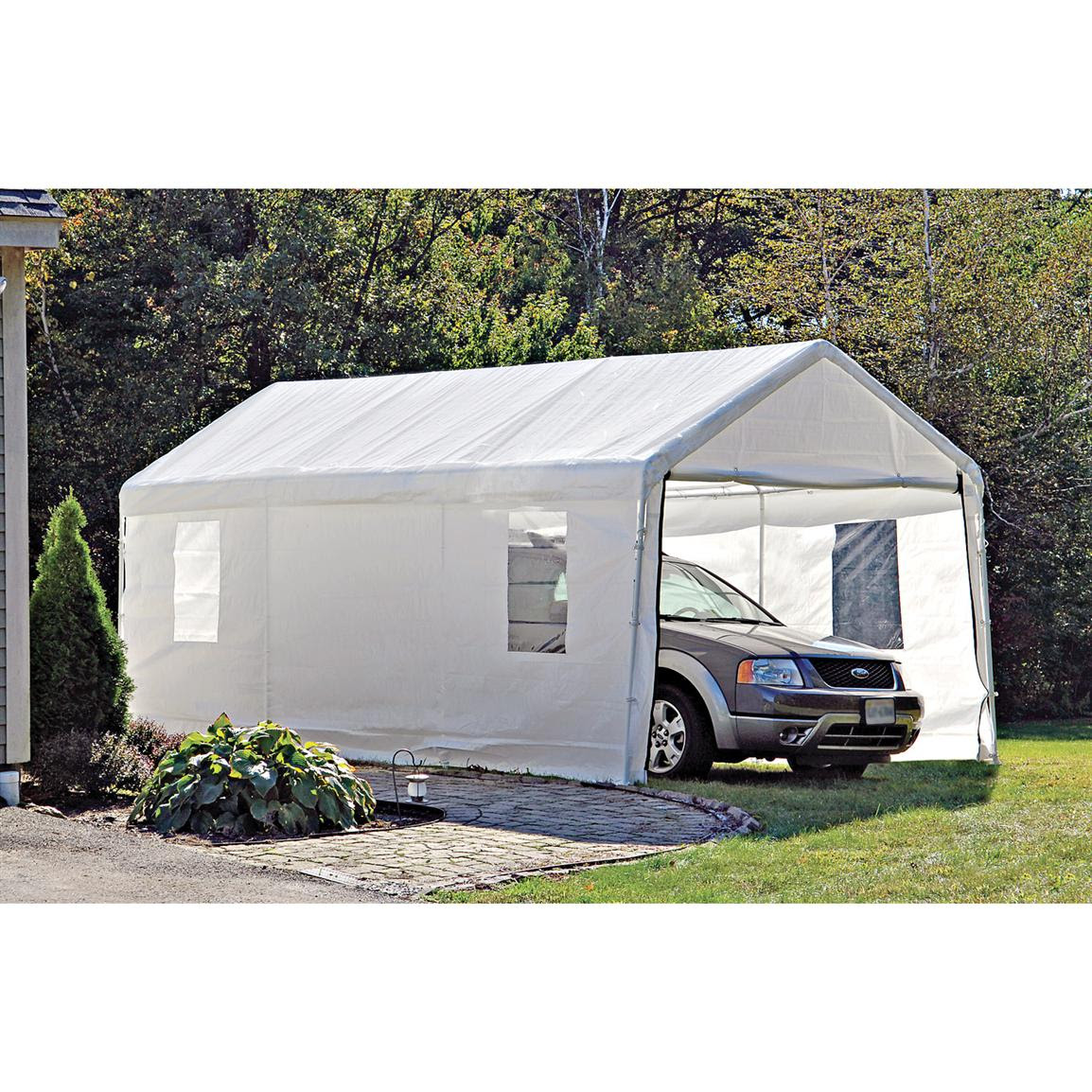 ShelterLogic Portable Garage Canopy Carport, 10' x 20 ...