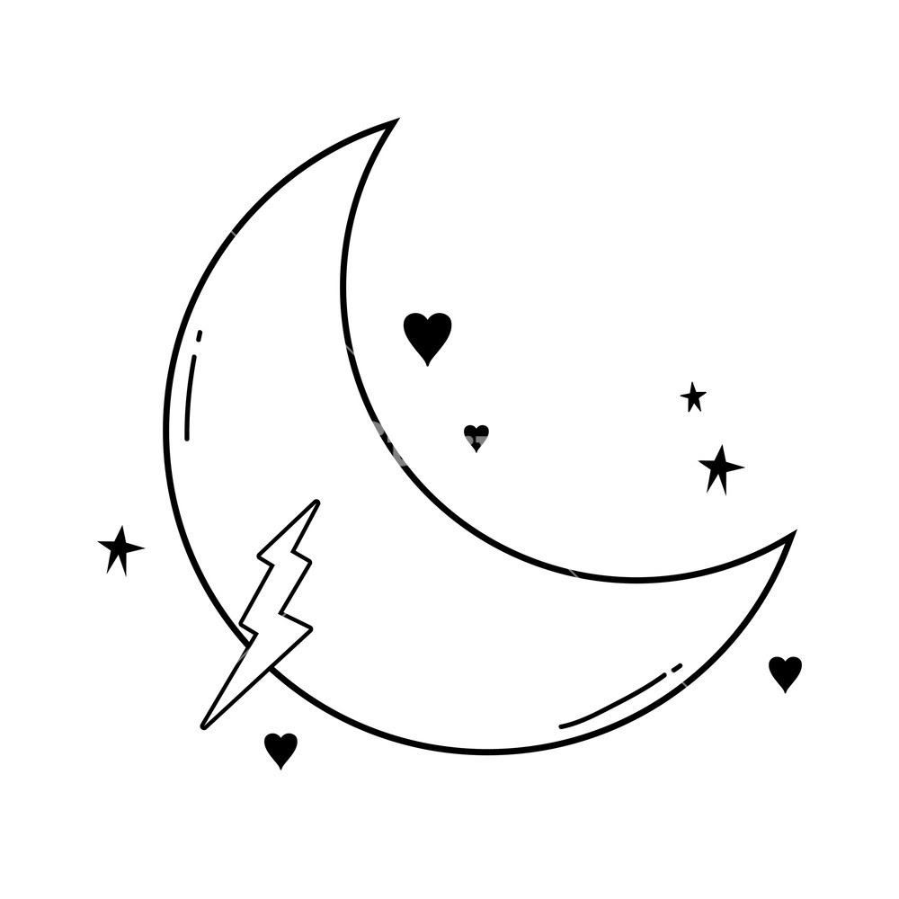 Images Of Cartoon Moon Drawing