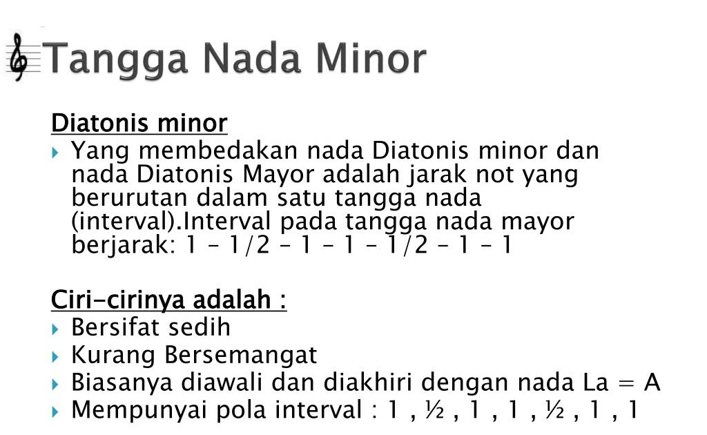 Jenis Tangga Nada Dan Ciri Cirinya / Dalam mempelajari musik dan tangga