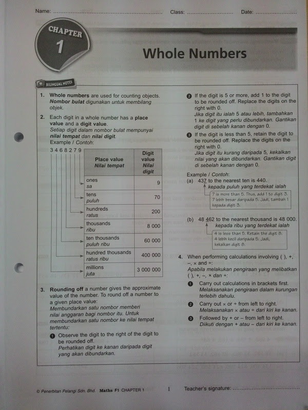 Nota Ringkas Matematik Tingkatan 1  nota ringkas matematik tingkatan 3