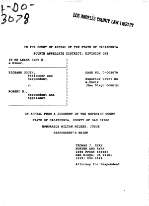 4th appellate division california appeal court briefs district records pdf