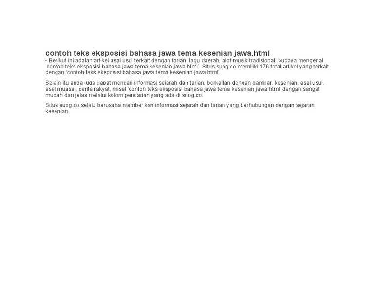 Tuladha Teks Anekdot Basa Jawa
