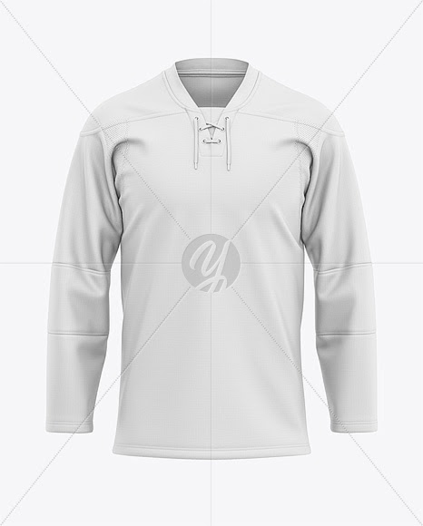 Download Download Men's Lace Neck Hockey Jersey Mockup - Front View ...