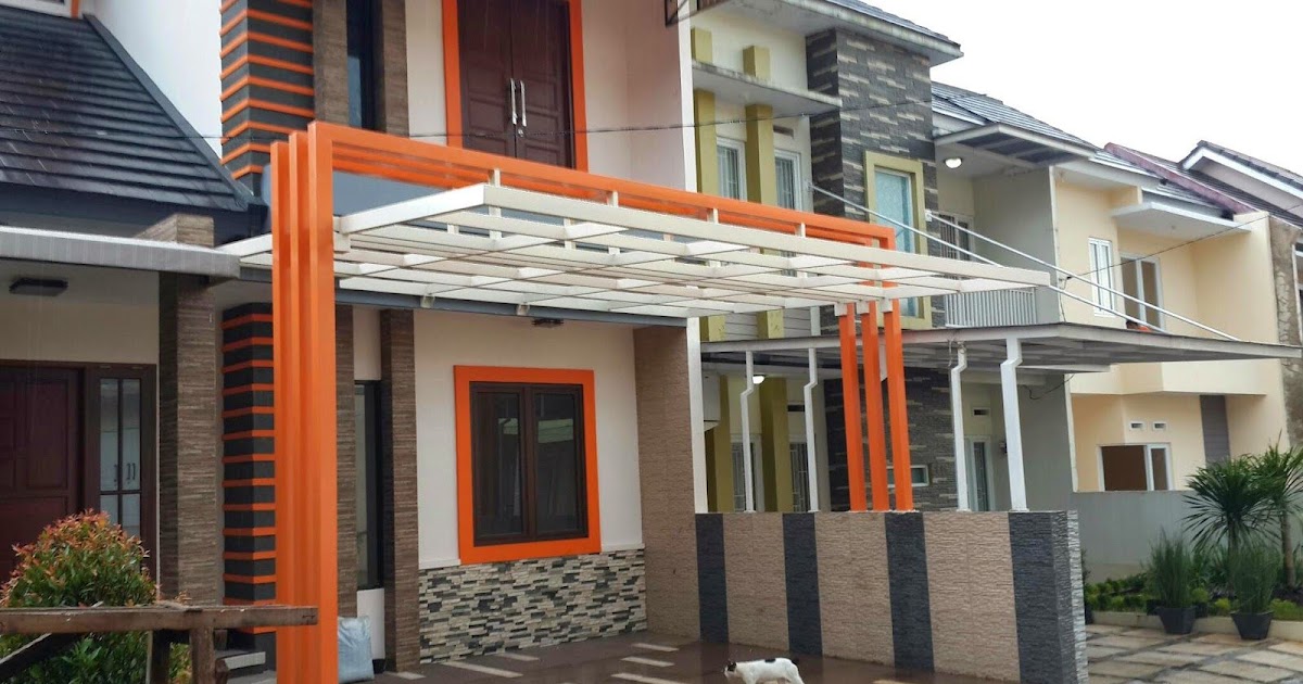 Contoh Kanopi Baja Ringan Atap Spandek Kanopi atap spandek