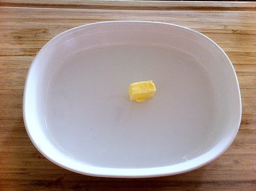 1 Tablespoon of Butter in Baking Dish